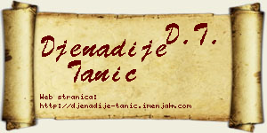 Đenadije Tanić vizit kartica